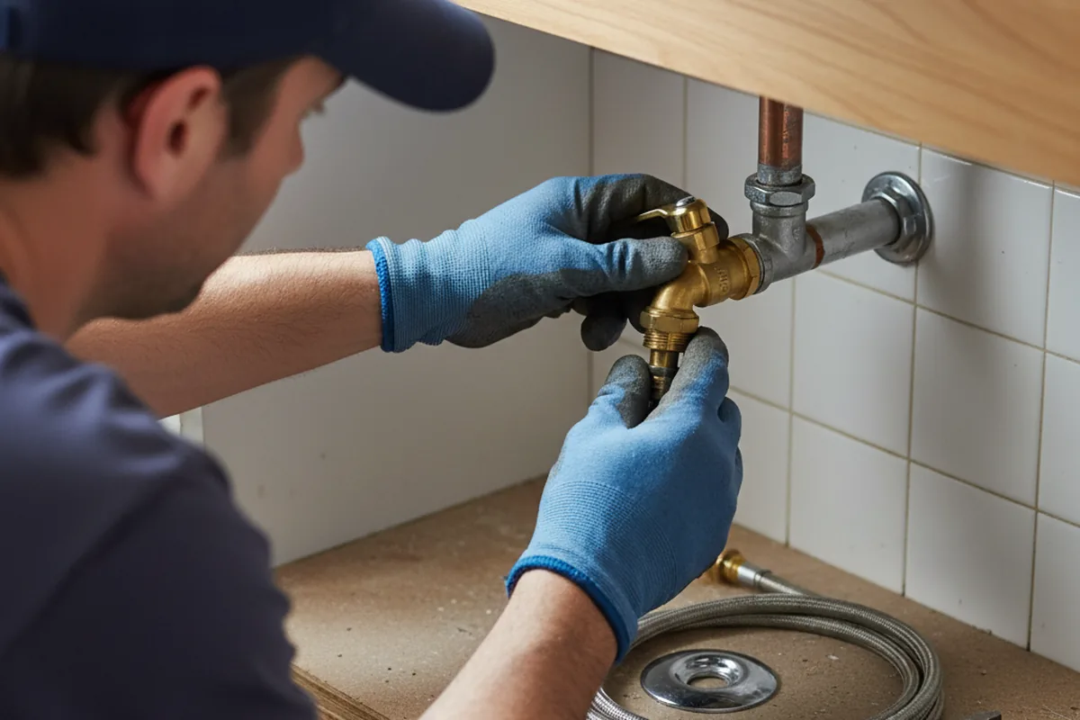 Shutoff valve and fitting work during Repiping in Alamosa